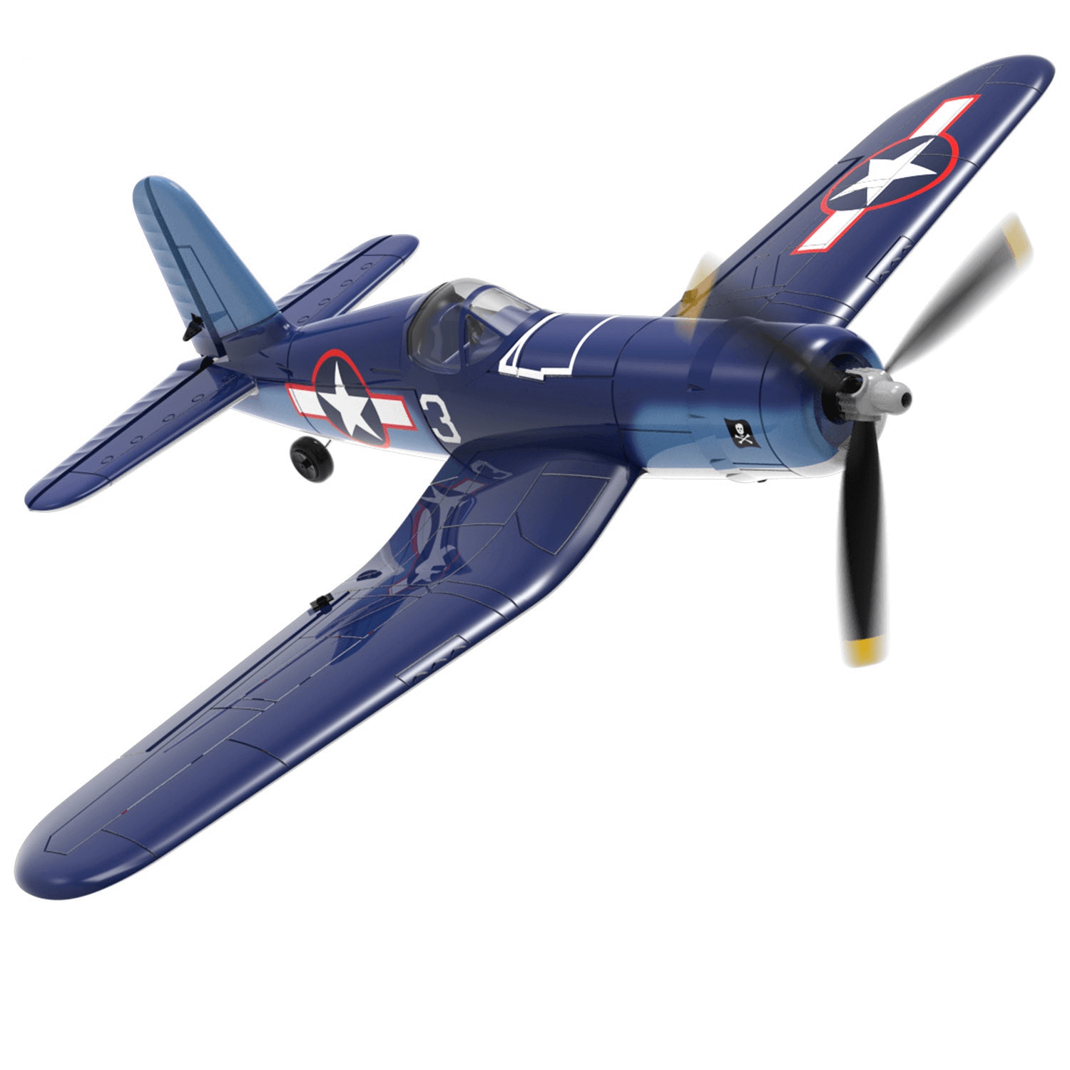 F4U Corsair Plane - 2.4GHz 4CH Warbird RC, 400mm Wingspan, One-Key Aerobatic - Velora Luxury Fashion