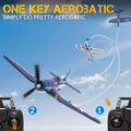 F4U Corsair Plane - 2.4GHz 4CH Warbird RC, 400mm Wingspan, One-Key Aerobatic - Velora Luxury Fashion