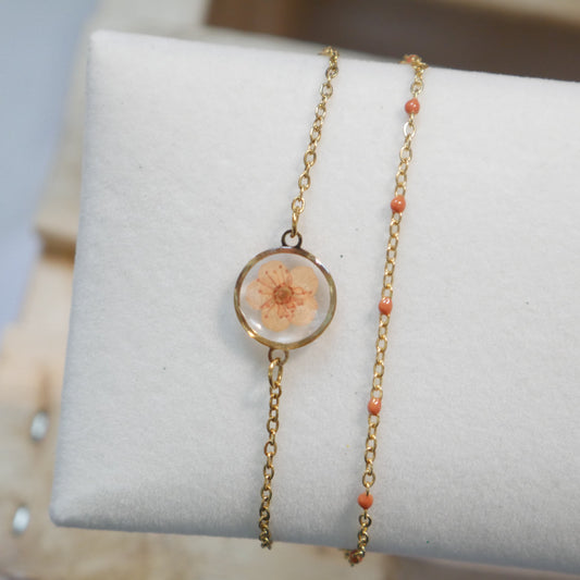 Bracelet Sofia double - orange - Velora