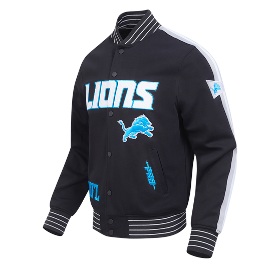 NFL DETROIT LIONS PRO GAME DAY MEN'S DBL KNIT JACKET FDL6411194-BSW - Velora