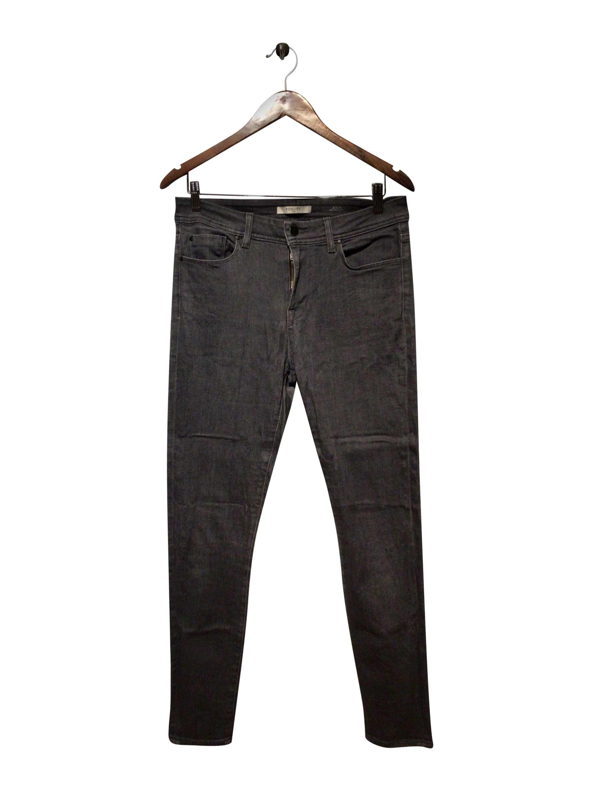 FIDELITY DENIM Regular fit Straight-legged Jean in Black - 29 - Velora