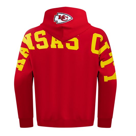 Kansas City Chiefs Wingspan M Drop Shoulder FLC PO Hoodie - Velora