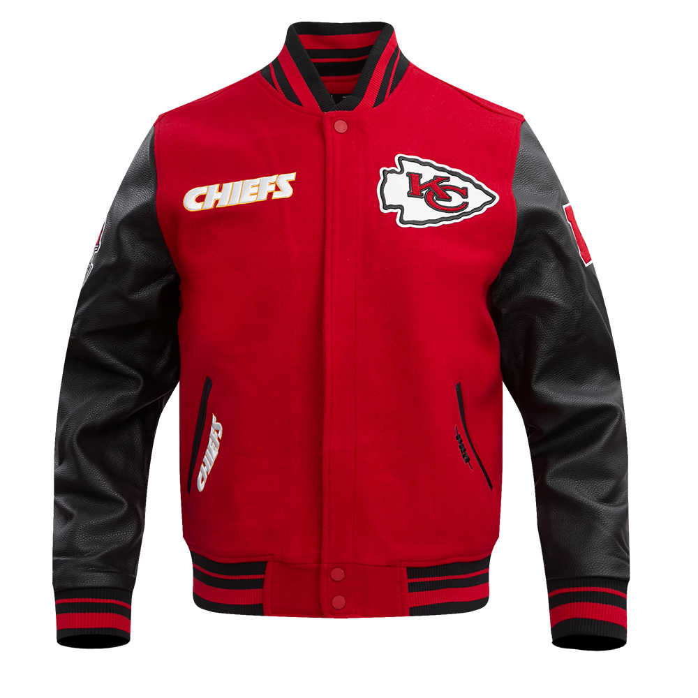 Kansas City Chiefs Retro Classics Rib Wool Varstiy Jacket - Velora
