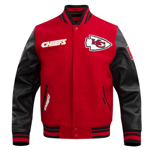 Kansas City Chiefs Retro Classics Rib Wool Varstiy Jacket - Velora