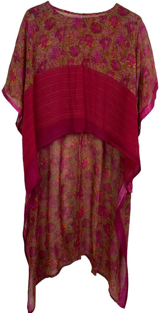 PRG71250 Sheer Avatar Pure Silk Hi Lo Top - Velora