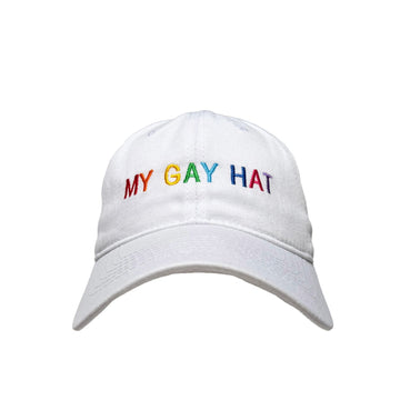 Floof Unisex My Gay Hat Cap in White