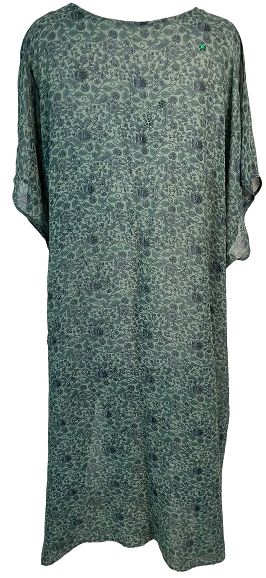 PRG6377 Sheer Avatar Pure Silk Maxi Kaftan - Velora