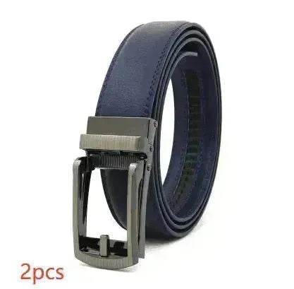 Fake Needle Belt Automatic Buckle Men Cowhide - Velora