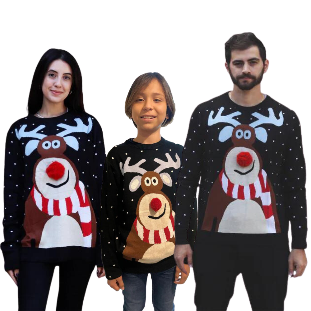 Family Bundle - Nosy Reinder Sweater - Velora Luxury Fashion