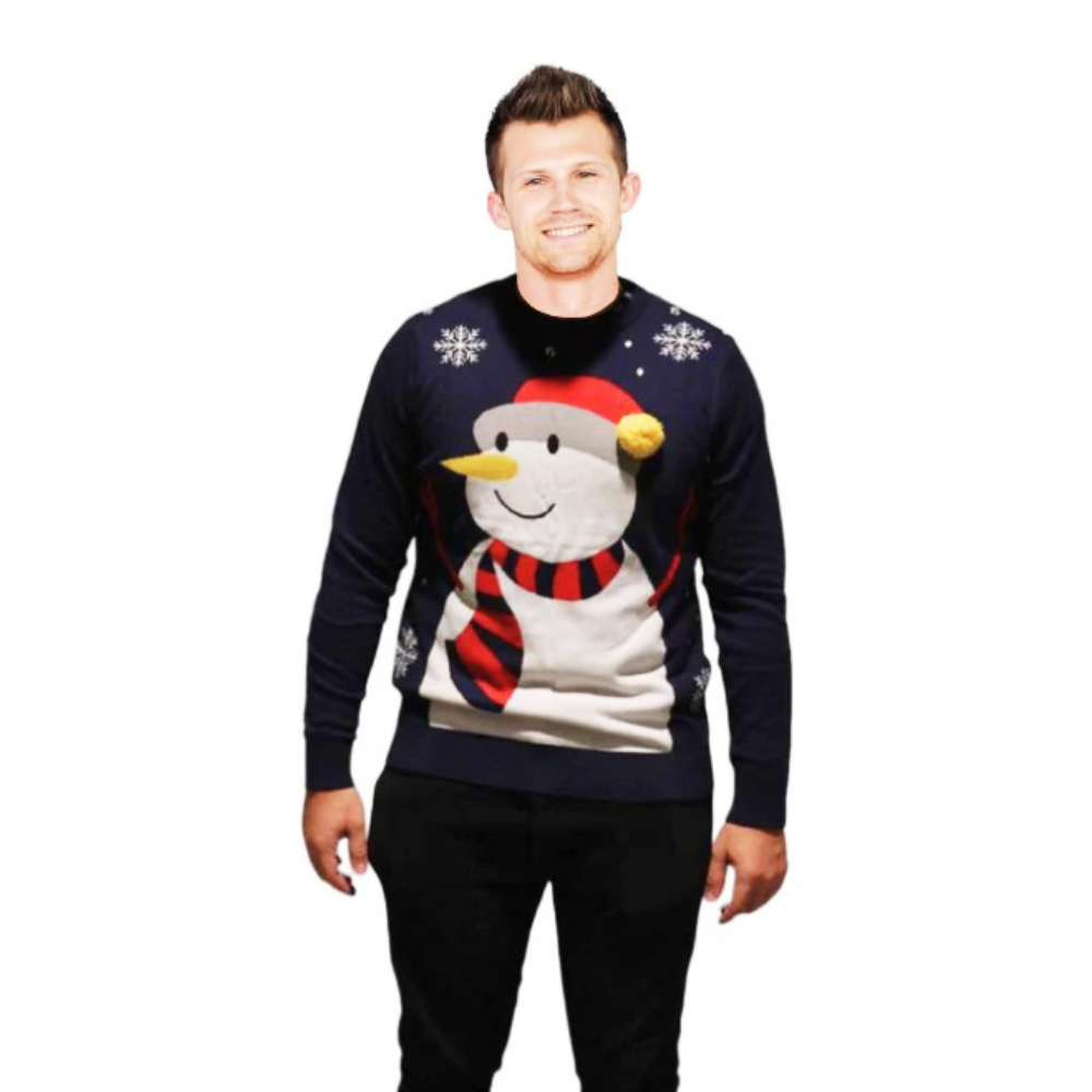 Family Bundle - Snowman Sweater With a Pompom - Velora Luxury Fashion