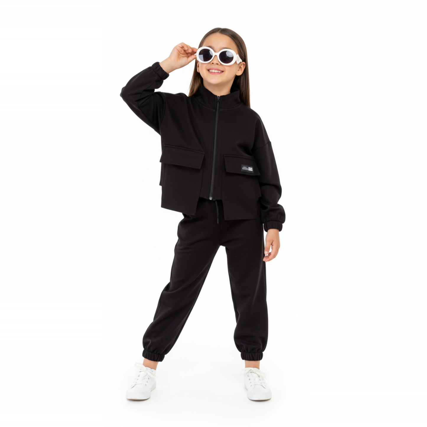 Fancy Pockets Girls Casual Set - Velora Luxury Fashion