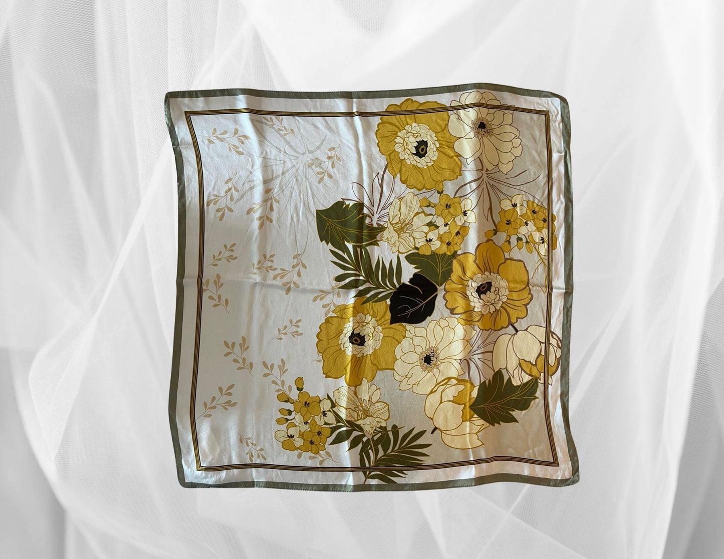 Forsters Finery Mulberry Silk Scarves. 26x26 inches Square - Velora