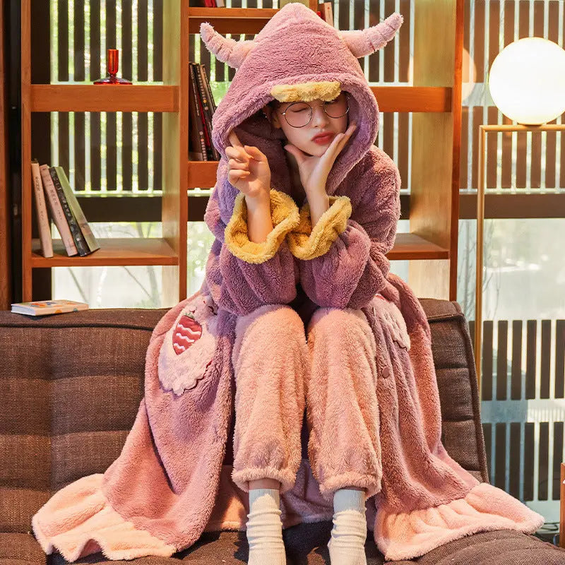 Fashion Pajamas For Women Thick Night-robe EX-STOCK Canada