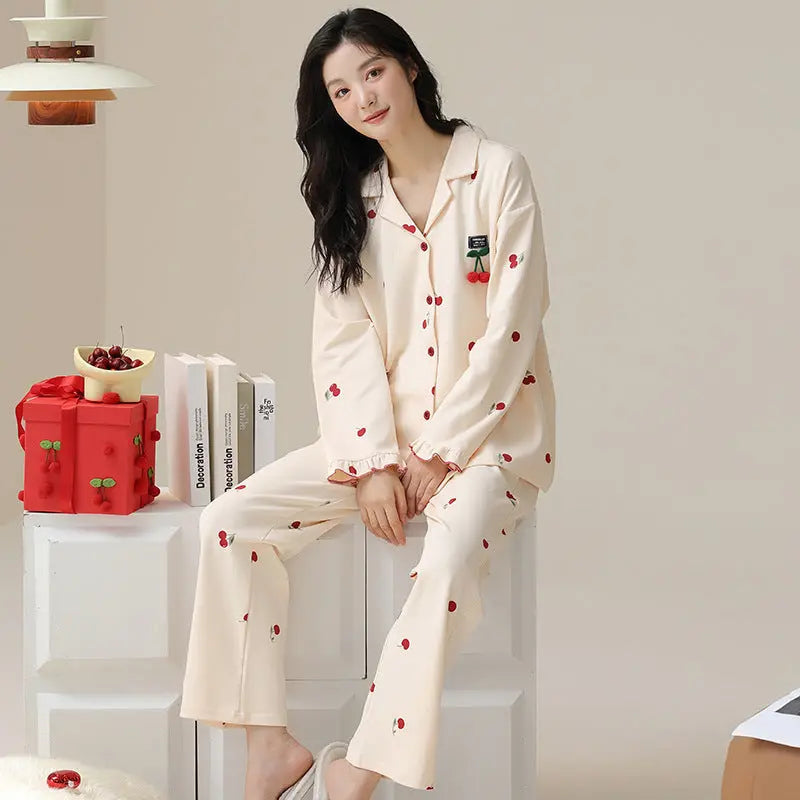 Fashion Personalized Double-sided Cotton Pajamas For Women EX-STOCK Canada