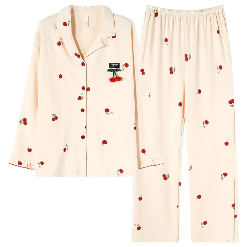 Fashion Personalized Double-sided Cotton Pajamas For Women EX-STOCK Canada