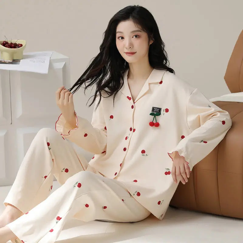 Fashion Personalized Double-sided Cotton Pajamas For Women EX-STOCK Canada