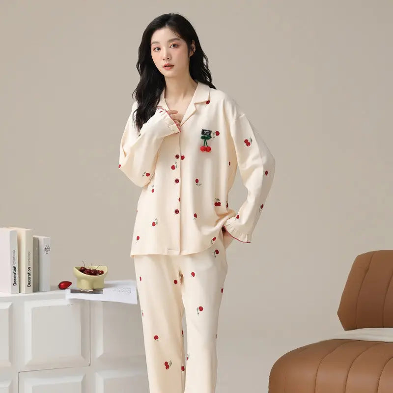 Fashion Personalized Double-sided Cotton Pajamas For Women EX-STOCK Canada
