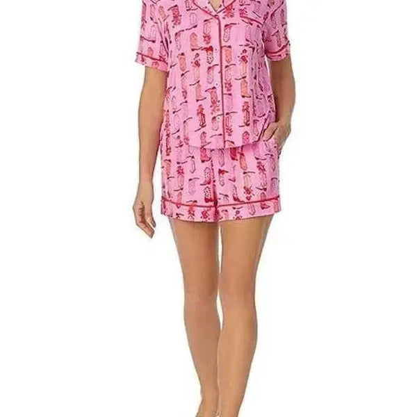 Fashion Striped Casual Two-piece Suit Pajamas For Women EX-STOCK Canada