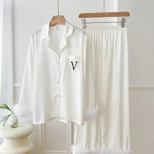 Feather Model Loose Pajamas For Women EX-STOCK Canada