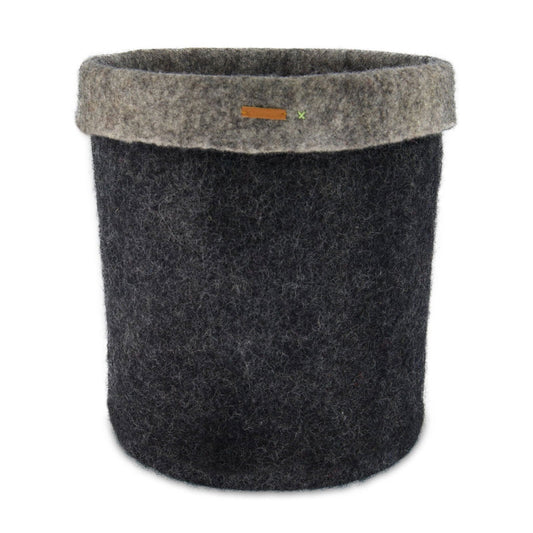 Felt Storage Basket - Black - Velora Luxury Fashion