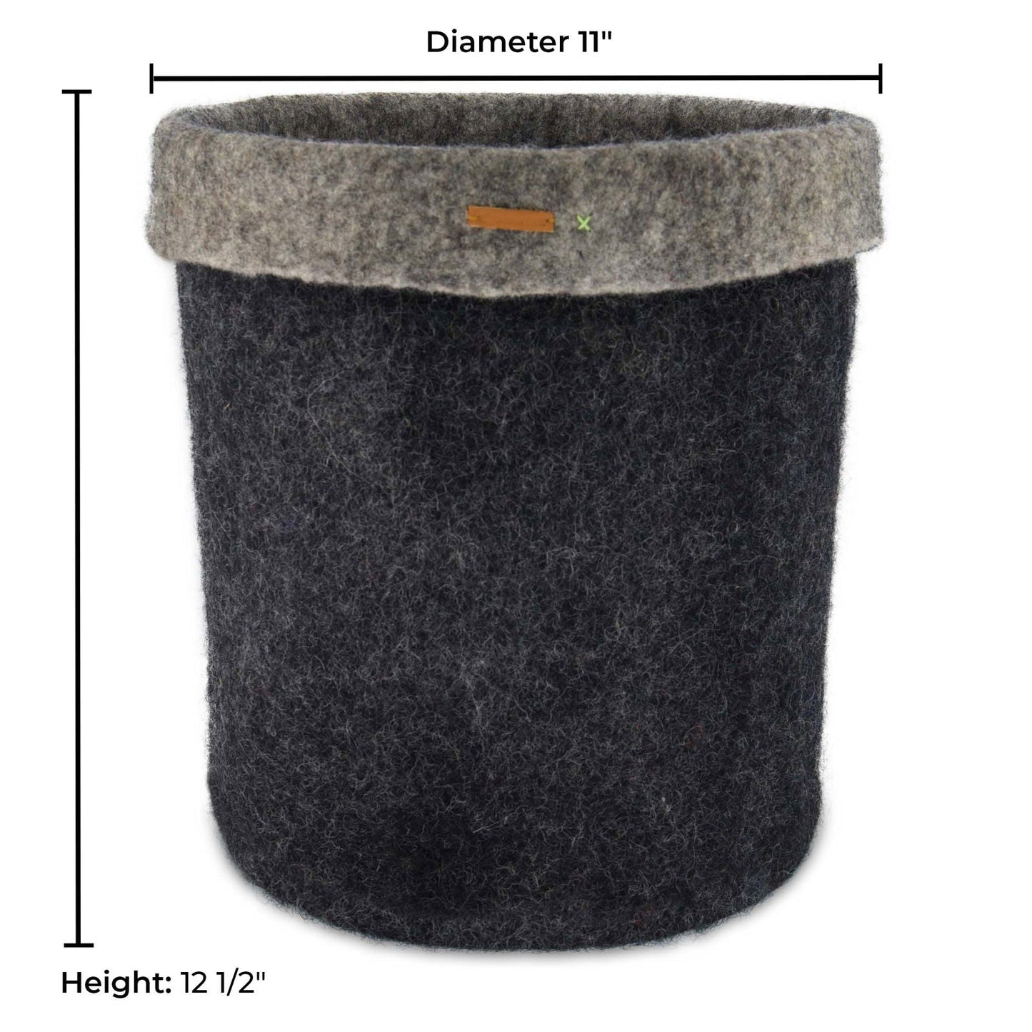 Felt Storage Basket - Black - Velora Luxury Fashion