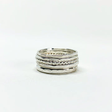 Five Stacking Ring Set - Velora Luxury Fashion