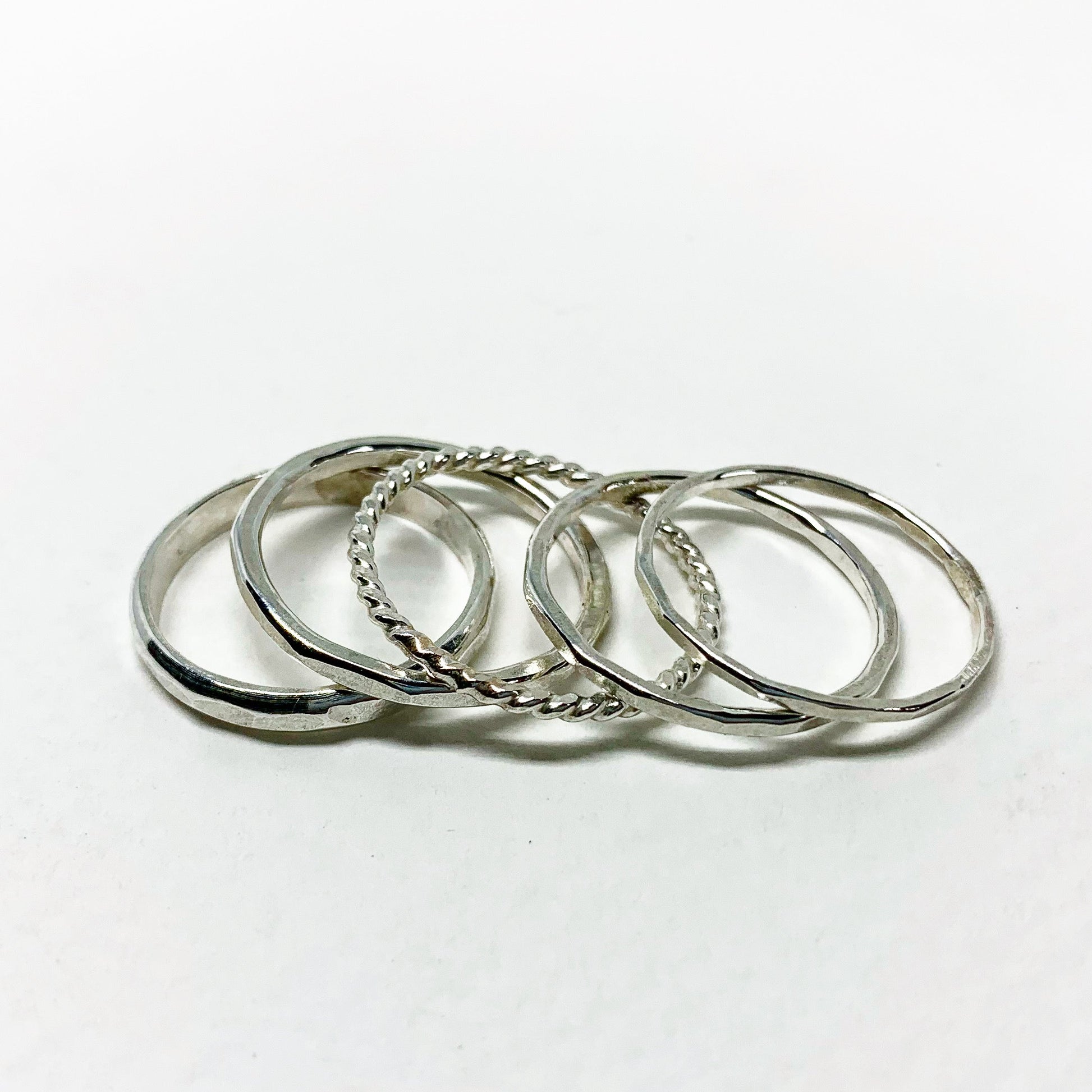 Five Stacking Ring Set - Velora Luxury Fashion