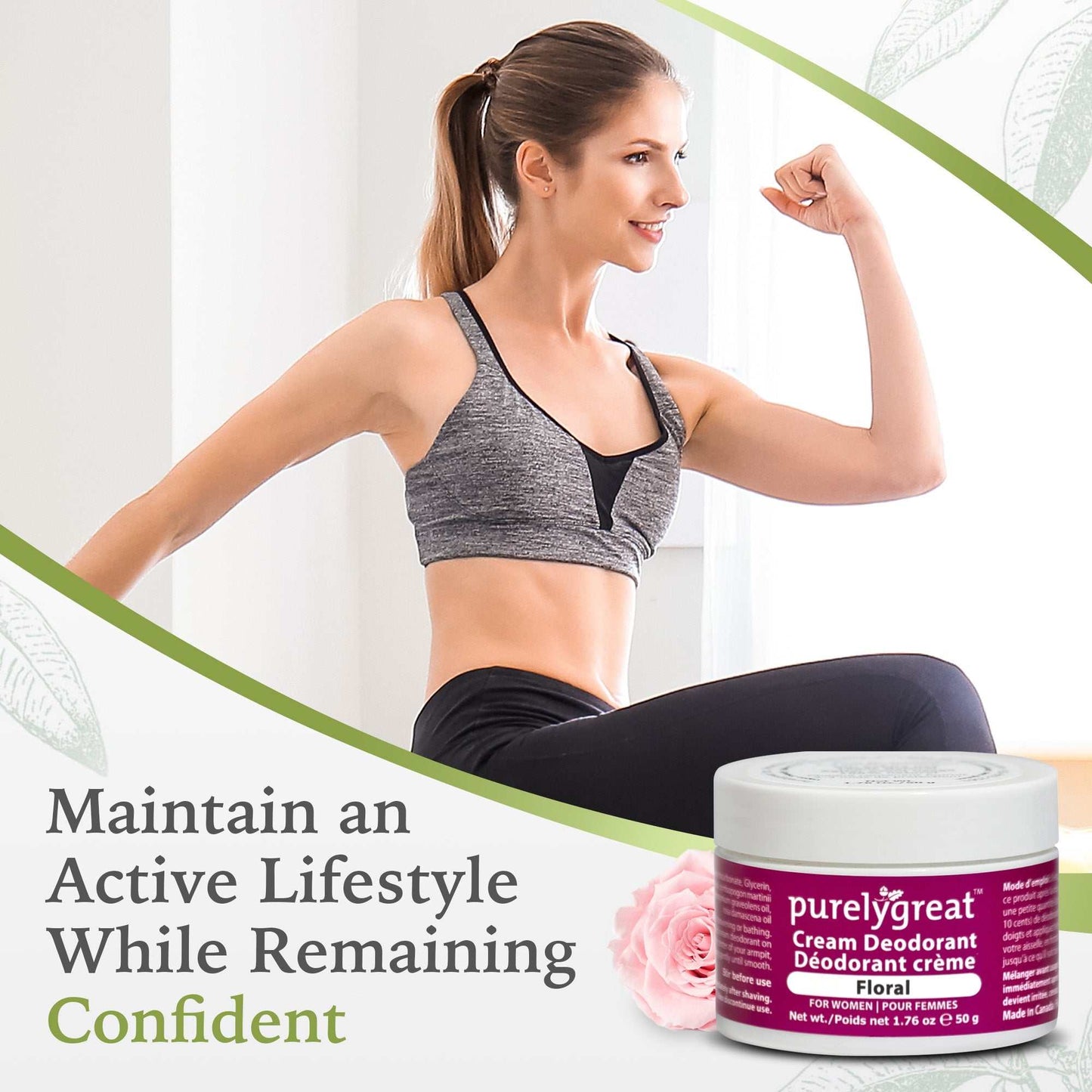 Floral Cream Deodorant for Women - Velora Luxury Fashion