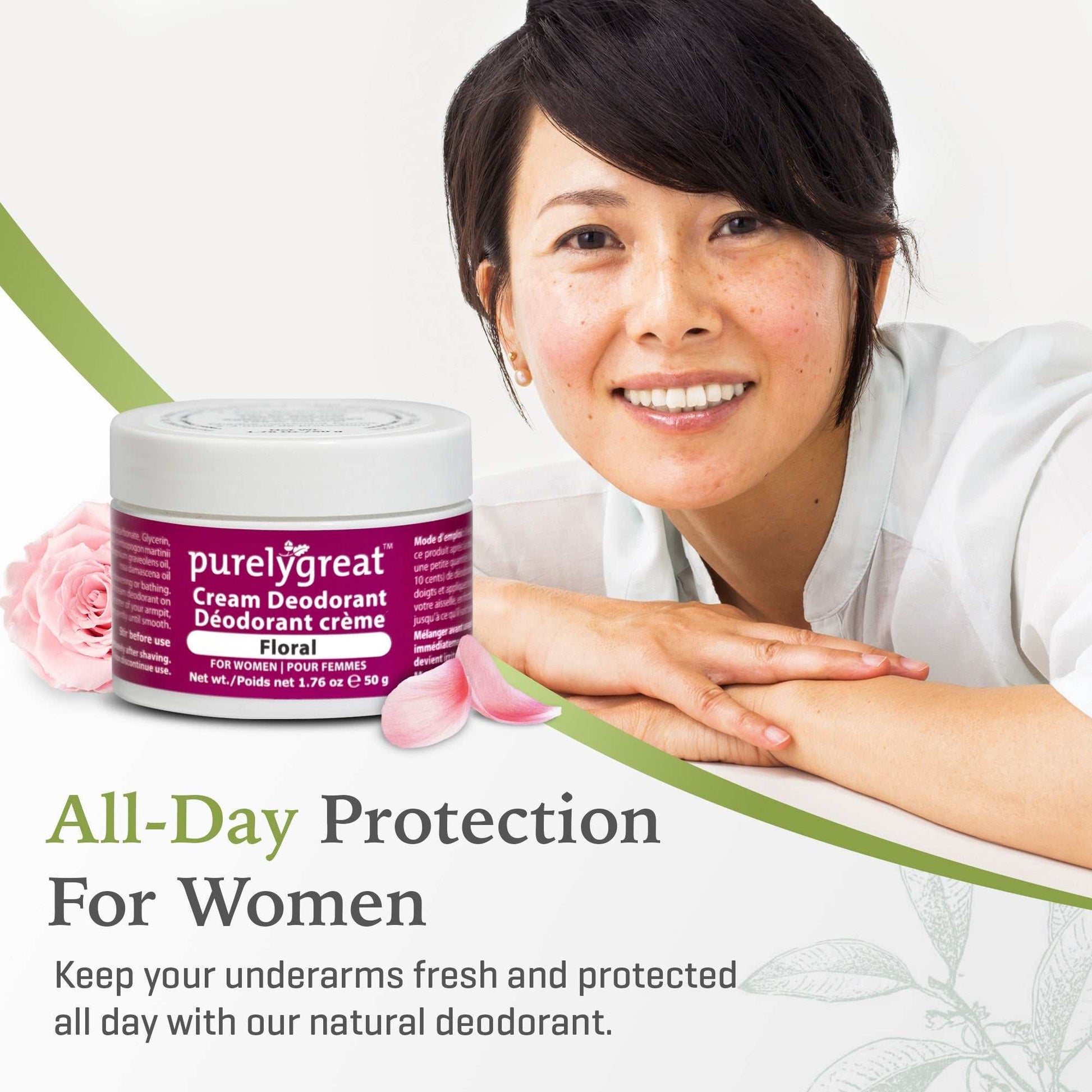 Floral Cream Deodorant for Women - Velora Luxury Fashion