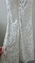 Floral Lace Corset & Wide Leg Trouser Set - Velora Luxury Fashion