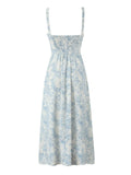 Floral Print Midi Cami Dress - Velora Luxury Fashion