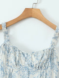 Floral Print Midi Cami Dress - Velora Luxury Fashion