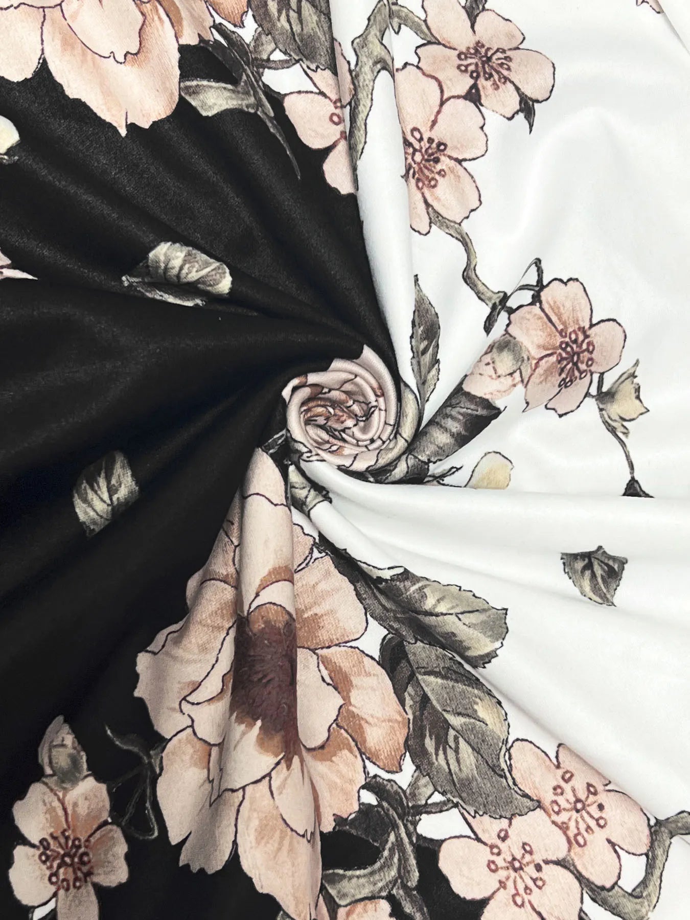 Floral Print Midi Dress with Short Sleeves - Velora Luxury Fashion