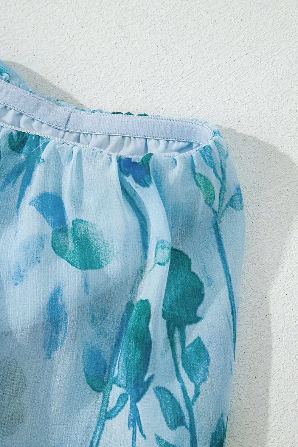 Floral Print Ruffled Side Slit Tube Top Maxi Dress - Velora Luxury Fashion