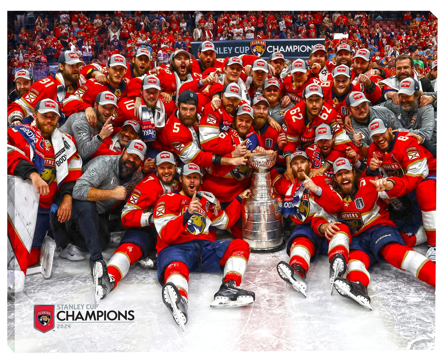 Florida Panthers 16x20 Canvas 2024 Stanley Cup - Velora Luxury Fashion