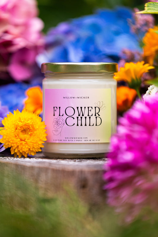 Flower Child Soy Wax Candle - Velora Luxury Fashion