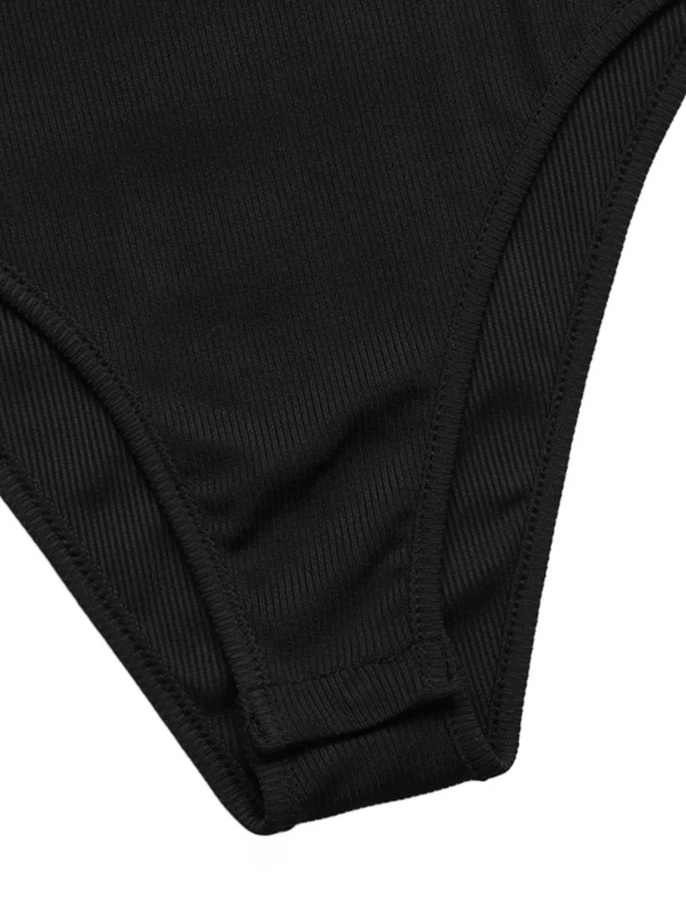 Flower Round Neck Long Sleeve Bodysuit - Velora Luxury Fashion