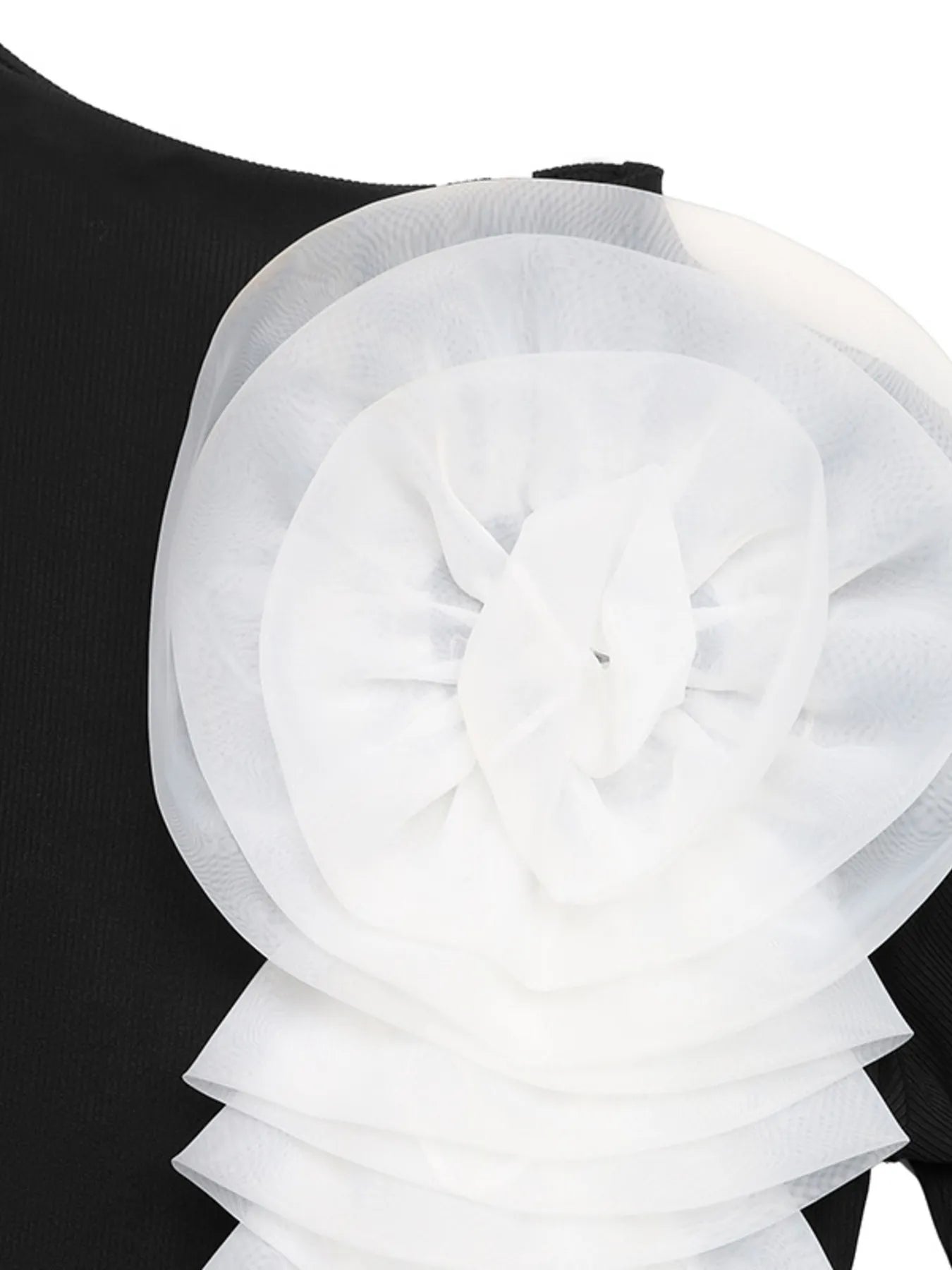 Flower Round Neck Long Sleeve Bodysuit - Velora Luxury Fashion