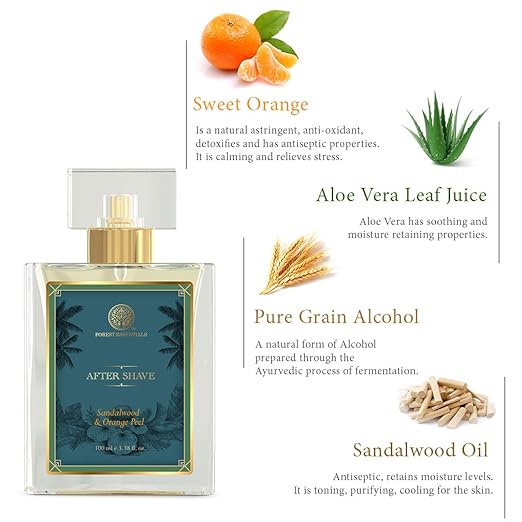 Forest Essentials After Shave Spray Sandalwood & Orange Peel - Velora Luxury Fashion