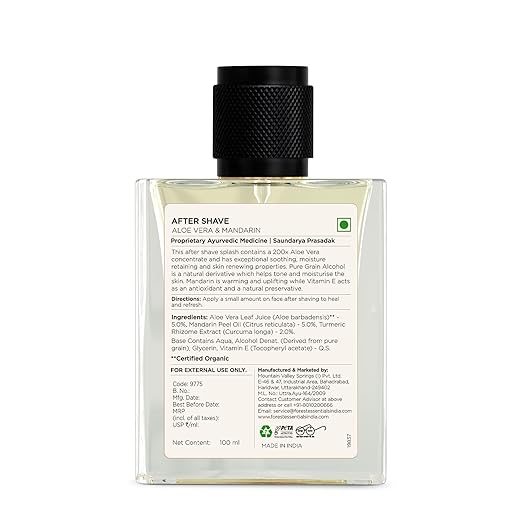 Forest Essentials After Shave Spray Splash Aloe Vera & Mandarin - Velora Luxury Fashion