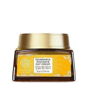 Forest Essentials Soundarya Radiance Cream With 24K Gold & SPF30 - Velora Luxury Fashion