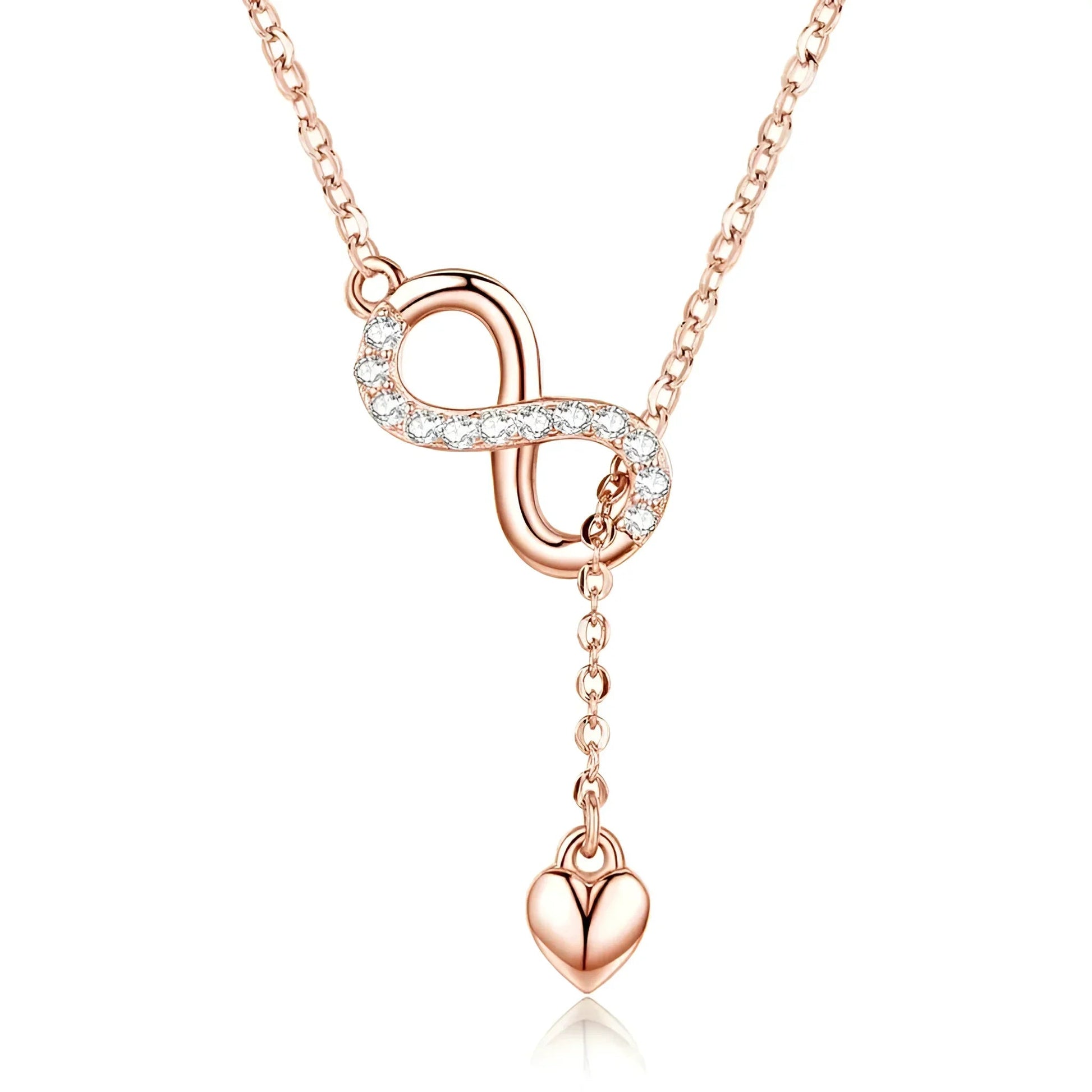 Forever Love: Delicate Infinity Necklace In Sterling Silver - Velora Luxury Fashion