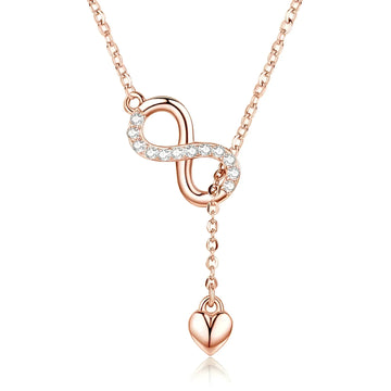Forever Love: Delicate Infinity Necklace In Sterling Silver - Velora Luxury Fashion