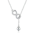Forever Love: Delicate Infinity Necklace In Sterling Silver - Velora Luxury Fashion