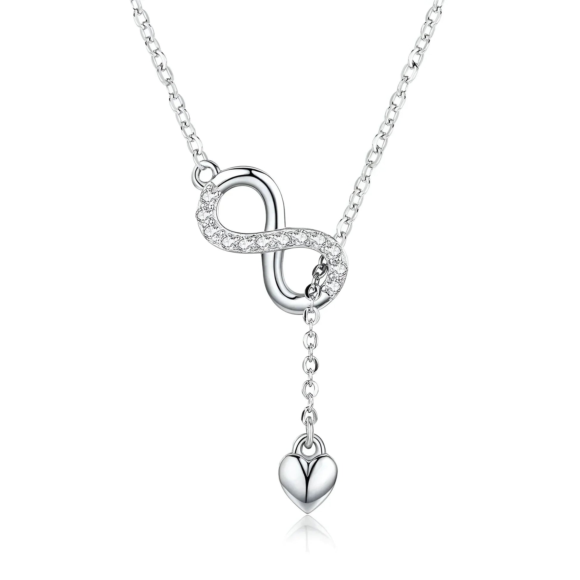Forever Love: Delicate Infinity Necklace In Sterling Silver - Velora Luxury Fashion