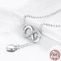 Forever Love: Delicate Infinity Necklace In Sterling Silver - Velora Luxury Fashion