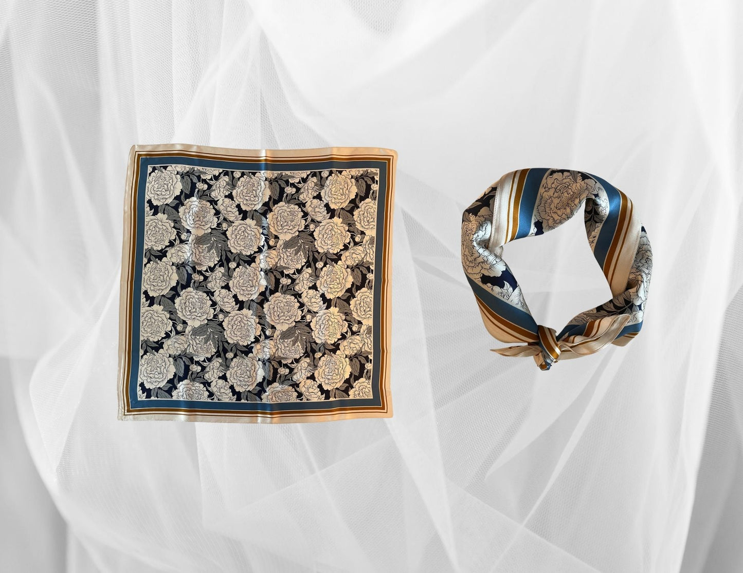Forsters Finery Mulberry Silk Scarves. 26x26 inches Square - Velora Luxury Fashion