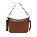 Fossil Jolie Crossbody Bag Brown/Black Trim (Model: ZB11093199) - Velora Luxury Fashion