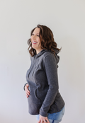 Frankie Fleece Lined Maternity and Nursing Hoodie - Velora Luxury Fashion
