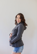 Frankie Fleece Lined Maternity and Nursing Hoodie - Velora Luxury Fashion